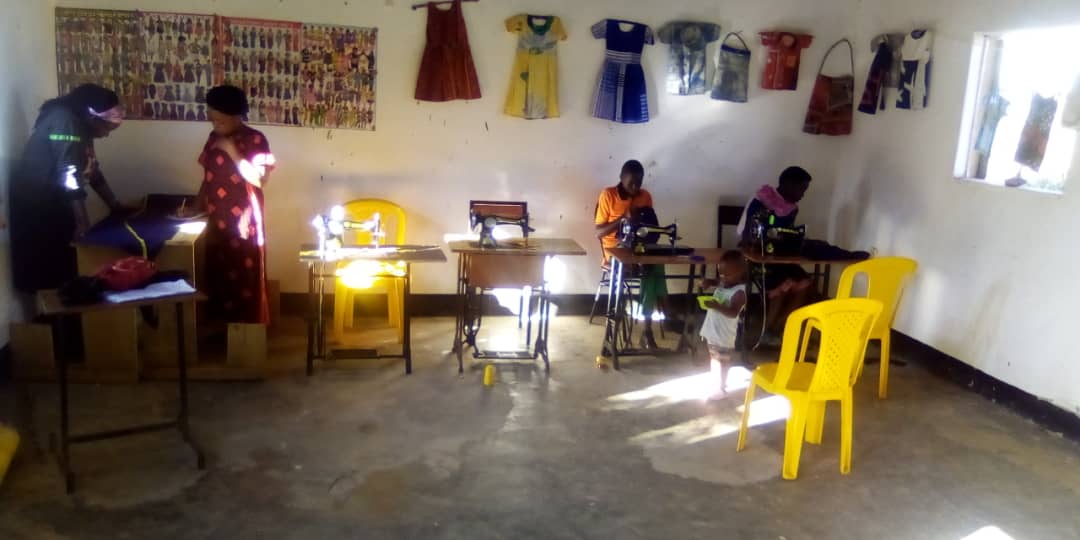 Youths in tailoring section at Buremba Community Initiative (BCI)